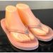 Coach Shoes | Coach Abbigale Pink Thong Rubber Women’s Sandals Size 10 Slip On | Color: Pink/Silver | Size: 10