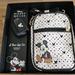 Disney Bags | New Disney Mickey Mouse Tech Pouch & Pondering Mickey Crossbody Bag, Purse | Color: Black/White | Size: Os