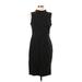 Calvin Klein Casual Dress - Sheath Mock Sleeveless: Black Dresses - Women's Size 10