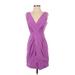 Banana Republic Casual Dress - Wrap: Purple Dresses - Women's Size 0