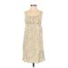 H&M Casual Dress: Tan Brocade Dresses - Women's Size X-Small