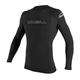 O'Neill Wetsuits Herren Basic Skins L/S Crew Rash Vest, Black, L