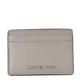 michael michael kors Womens Jet Set Card case, Pearl Grey, one Size