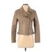 Jack by BB Dakota Faux Leather Jacket: Tan Jackets & Outerwear - Women's Size Small