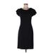 Banana Republic Casual Dress - Shift: Black Solid Dresses - Women's Size 10