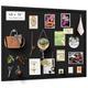 Miratino Large Bulletin Board, 48 "x 36" Black Cork Boards for Walls with Frame, Pin Display Board Vision Board for Home School Office Decor