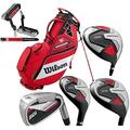 Wilson Prostaff SGI Mens Complete Club Set Golf Package Fitted With Steel Shafted Irons & Graphite Shafted Woods Mens Right Hand EXO Carry Bag