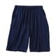 KOGORA Swimming Shorts Men Plus Size 7xl 8xl Casual Sleep Shorts For Men Casual Pajamas Shorts Summer Soft Five Points Cotton Beach Shorts-dark Blue-4xl