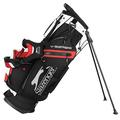 Slazenger Unisex V Series Original Golf Stand Bag Black/White/Red