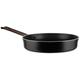 Alessi edo Long-Handled Frying pan, Ø 24, Steel,Brown