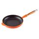 Le Creuset Signature Cast Iron Frying Pan With Large Frying Area and Cool-Touch Wooden Handle, For All Hob Types, 24 cm, Volcanic, 200582409