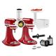 KitchenAid 5KSM2FPPC Set of Accessories Chopper, Slicer and Grater Multifunctional Pastry Processor, Steel