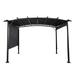 mohzate 12 Ft. W x 9.5 Ft. D Steel Pergola w/ Canopy Metal/Steel in Gray | 90.6 H x 141.7 W x 111.4 D in | Wayfair 000814119999762