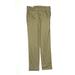 Mills Uniform Khaki Pant: Green Solid Bottoms - Kids Girl's Size 14