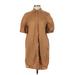 Old Navy Casual Dress - Shirtdress: Brown Dresses - Women's Size Small