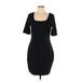 Venus Casual Dress - Mini: Black Solid Dresses - Women's Size Large