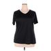 Athletic Works Active T-Shirt: Black Activewear - Women's Size 2X-Large