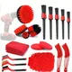 18pcs Car Detailing Brush Set Car Auto Detailing Drill Brush Set Car Cleaning Tools Kit For