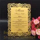 12x17cm Laser Cut Love Table Place Card Wedding party menu card Wedding Favor Party Decoration diy