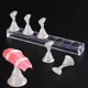 5Pcs Magnetic Nail Holder Aurora Acrylic Nail Display Stand For Tips Gel Polish Practice Tools