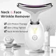 EMS Thermal Neck Lifting and Tighten Massager Electric Microcurrent Wrinkle Remover LED Photon Face