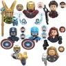 The Iron Chitauri Man Captain America Laufeyson Black Widow Thor Hawkeye Model Blocks MOC Bricks Set