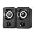 Altoparlante alimentato tramite USB Mini subwoofer portatile con luci RGB Controllo del volume Sistema audio da tavolo con audio stereo HiFi AUX-in da 3,5 mm