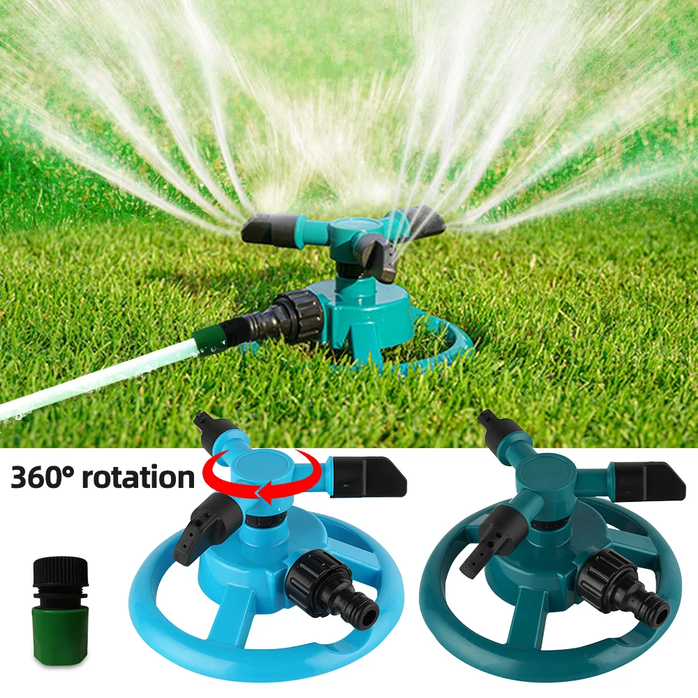 360-Grad-automatisches rotierendes Garten-Rasen-Wassersprinkler-System, Schnellkupplung für Rasen, rotierende Düse, Gartenbewässerungszubehör Image