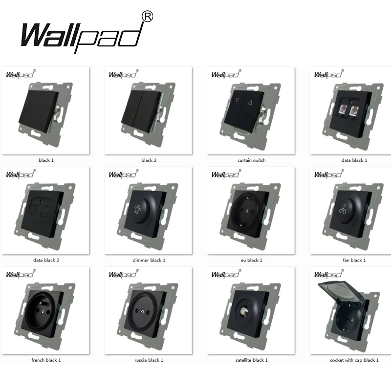 DIY EU Funktion Schlüssel L6 Für Modul Schalter und Steckdose mit Krallen Montage Zurück Wallpad L6 Serie Image