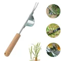 Hand Weeder Root Remover Tool For Garden Lawn Weed Removal Fork Handle Garden Lawn Farmland