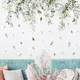 Plantes fleurs branches d'arbre stickers muraux pour salon chambre à coucher décoration de