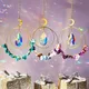 Crystal Stone Suncatcher Rainbow Sun Catchers Wind Chime Hanging Prism Pendant Light Catcher Window