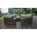 kathy ireland River Brook 11 Piece Outdoor Wicker Patio Furniture Set 11b