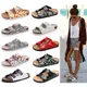 Summer woman Sandal stock Arizona Sandals Flats Cork Slippers Casual Shoes Fashion Leather Buckle