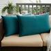 Sorra Home Sloane Teal Indoor/ Outdoor Knife Edge Pillow Set