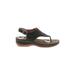 Sandals: Green Solid Shoes - Women's Size 40 - Open Toe