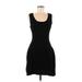 Blue Rain Casual Dress - Mini Scoop Neck Sleeveless: Black Solid Dresses - Women's Size Medium