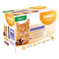 48x85g Adult Land Collection in Gravy IAMS Wet Cat Food Pouches