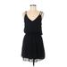 TOBI Casual Dress - Mini: Black Solid Dresses - Women's Size Medium