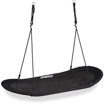 Relaxdays - Nestschaukel xxl, Schaukelnest für Kinder & Erwachsene, 100kg, Mehrkindschaukel oval, Image
