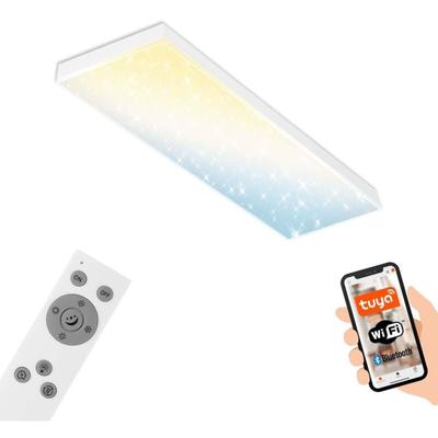 Led Panel cct WiFi Bluetooth Frameless Sternenhimmel 28W weiß Metall Briloner Image