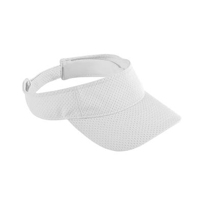 Augusta Sportswear 6228 Youth Athletic Mesh Visor in White | Polyester