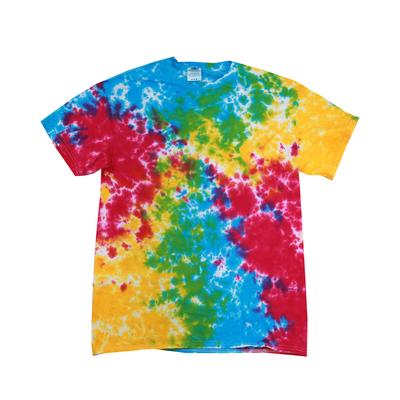 Tie-Dye CD100 Tie Dye Top in Multi Rainbow size Medium | Cotton T1000, 1000