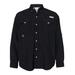 Columbia 7048 Men's Bahama II Long-Sleeve Shirt in Black size XL | Cotton/Nylon Blend 101162