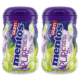 Mentos GRAPE MEDLEY Sugar-Free Chewing Gum with Xylitol 50 Piece Bottle 3.53Oz. (Pack Of 2)