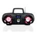 Toshiba TY-CWU510 Wireless Bluetooth Boombox Speaker: Portable CD Boom Box with FM Radio Remote & LED Lights