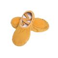 Woobling Women Dance Shoe Canvas Flats Slip On Ballet Shoes Stretch Slipper Ballets Yoga Camel 2Y