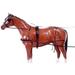 Tough-1 Driving Equipment Leather Single Small Horse Black 74-6922