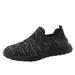 KaLI_store Sneakers for Women 2023 Womens Walking Shoes Non Slip Sneakers Comfortable Tennis Running Shoes Black 7