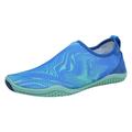 KaLI_store Tennis Shoes Men s Casual Comfortable Soft Walking Shoes Knit Running Slip-on Lightweight Sneakers Blue 9